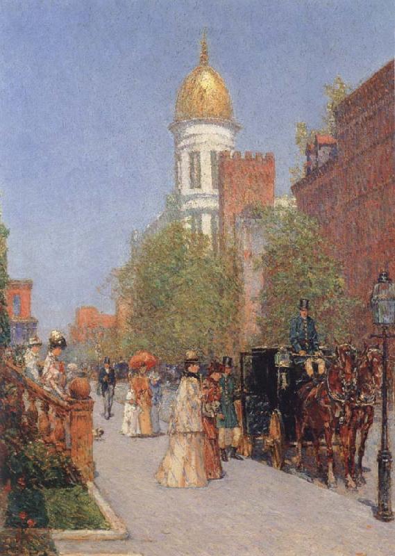 Childe Hassam A Spring Morning